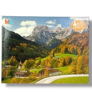 Ramsau west Germany Big Ben '90 Jigsaw Puzzle 1000 Pc Milton Bradley SEALED